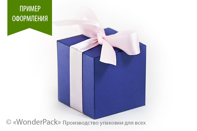 Коробка "Бонбоньєрка класична" №М0016-о4. Синя - 3
