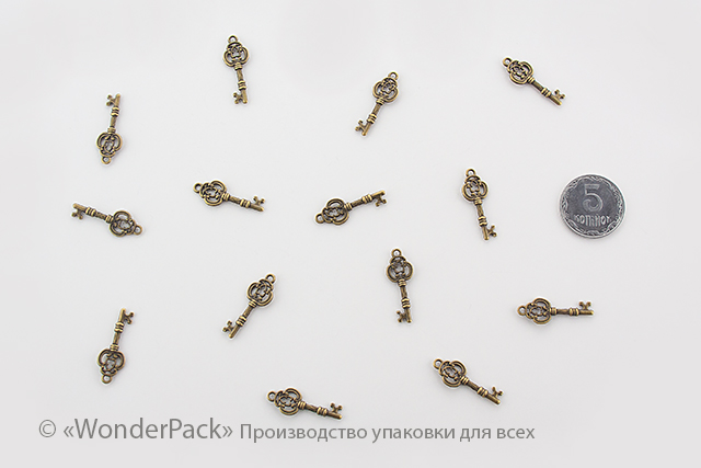 УДАЛЕНО * Декоративний елемент. ДЕ-035. "Ключ бронзовий" - 1