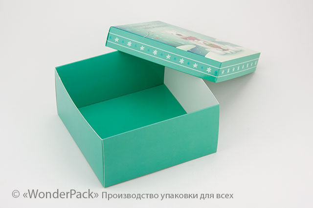 УДАЛЕНО * Коробка. Модель №0027 "Подарункова". Код М0027-о20. "Зимова" - 2