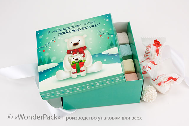 УДАЛЕНО * Коробка. Модель №0027 "Подарункова". Код М0027-о20. "Зимова" - 3