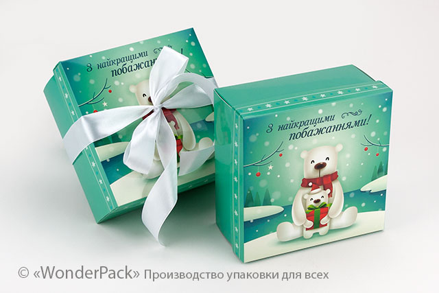 УДАЛЕНО * Коробка. Модель №0027 "Подарункова". Код М0027-о20. "Зимова" - 4