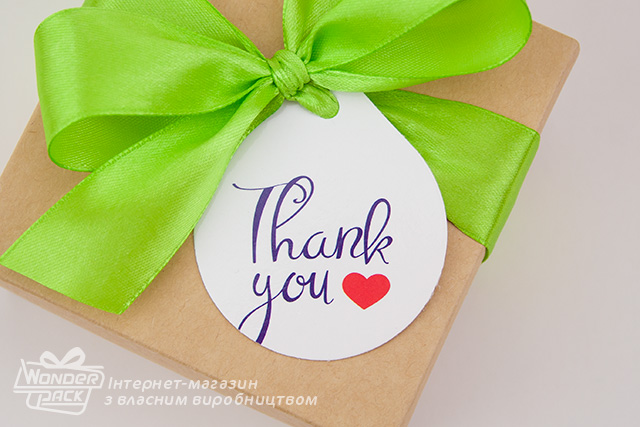 Бірки декоративні. Код БД-283 "Thank you"