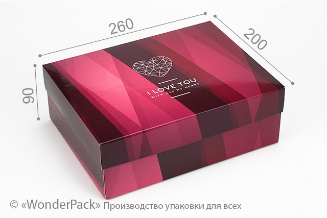 Коробка "Сюрприз" №М0011-о6. "With all my heart"