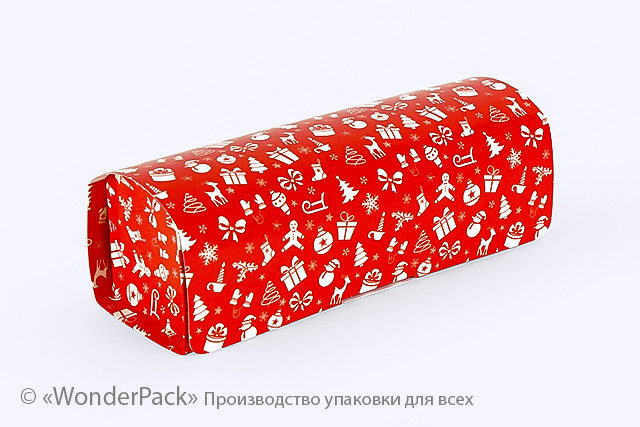 УДАЛЕНО * Коробка. Модель №0015 "Скринька". Код М0015-о3. Новий рік, червона - 1