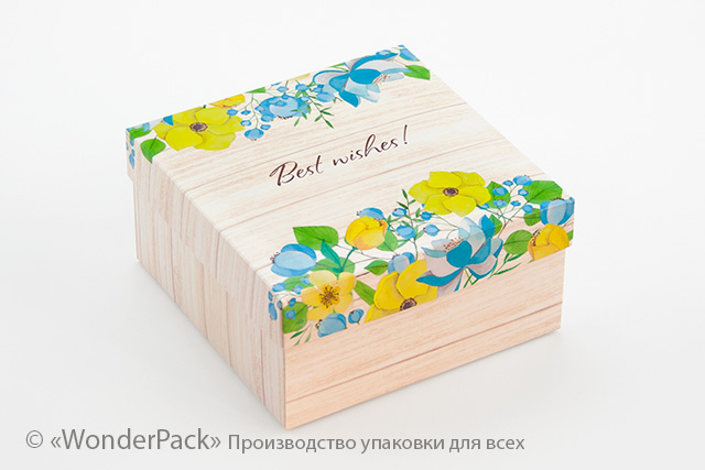 Коробка "Подарункова" №М0027-о28 "Best wishes" - 1