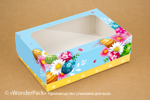 Коробка "Кексова" №М0061-о6. "Пасхальна" - 1