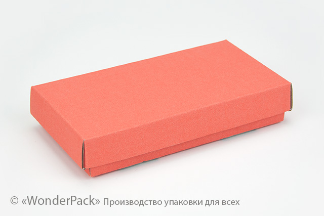 Коробка "Моцарт" №М0050-о4. Гофра 3-слойная коралл - 1