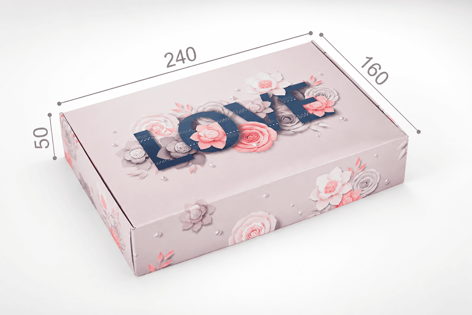 Коробка "Цукеркова" №М0032-о17. "LOVE"