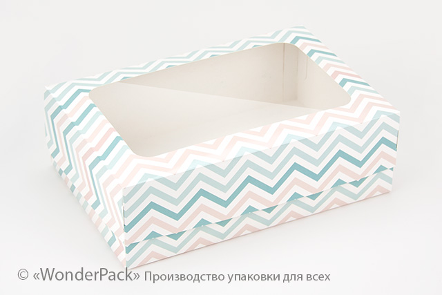УДАЛЕНО * Коробка. Модель №0061 "кексовую". Код М0061-о2. "Зигзаг" - 1