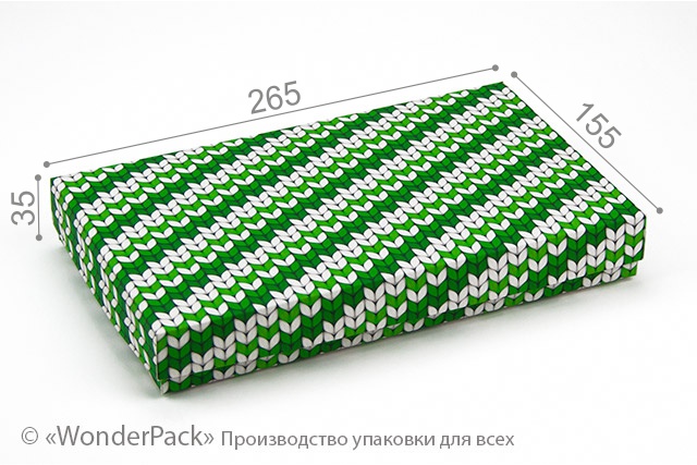 УДАЛЕНО * Коробка. Модель №0043 "Презент". Код М0043-о7. в'язка зелена - 1
