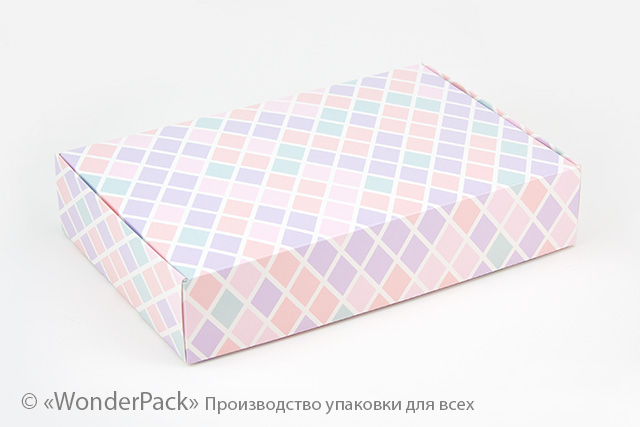 УДАЛЕНО * Коробка. Модель №0032 "Цукеркова". Код М0032-о12. "Ромбики" - 1