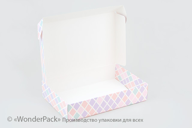 УДАЛЕНО * Коробка. Модель №0032 "Цукеркова". Код М0032-о12. "Ромбики" - 2