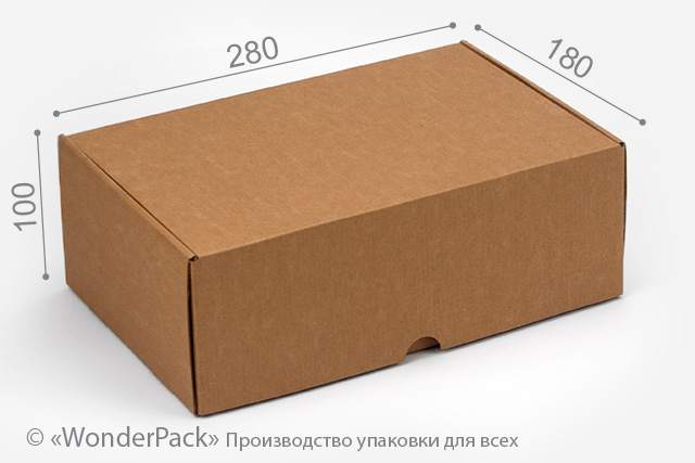 Коробка "Універсальна" №М0037-о11. 3-шарова буро-крафтова