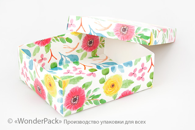 УДАЛЕНО * Коробка. Модель №0047 "Компакт". Код М0047-о5. "Квіткова" - 2