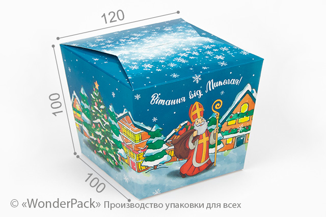 Коробка "Японія" №М0060-о8. "Вітання від Миколая"