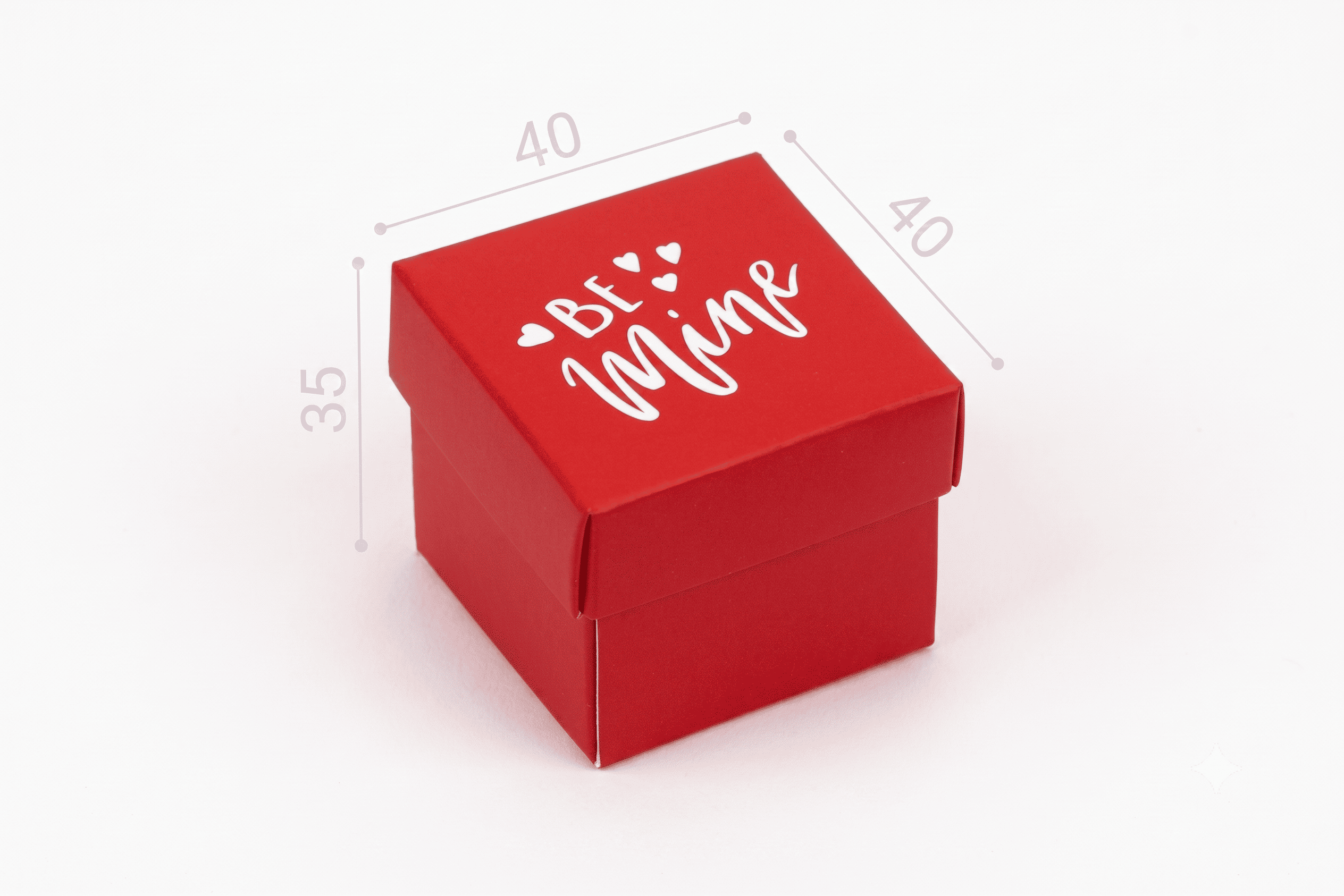 Коробка "Бусинка" №М0062-о6. с надписью "Be mine"