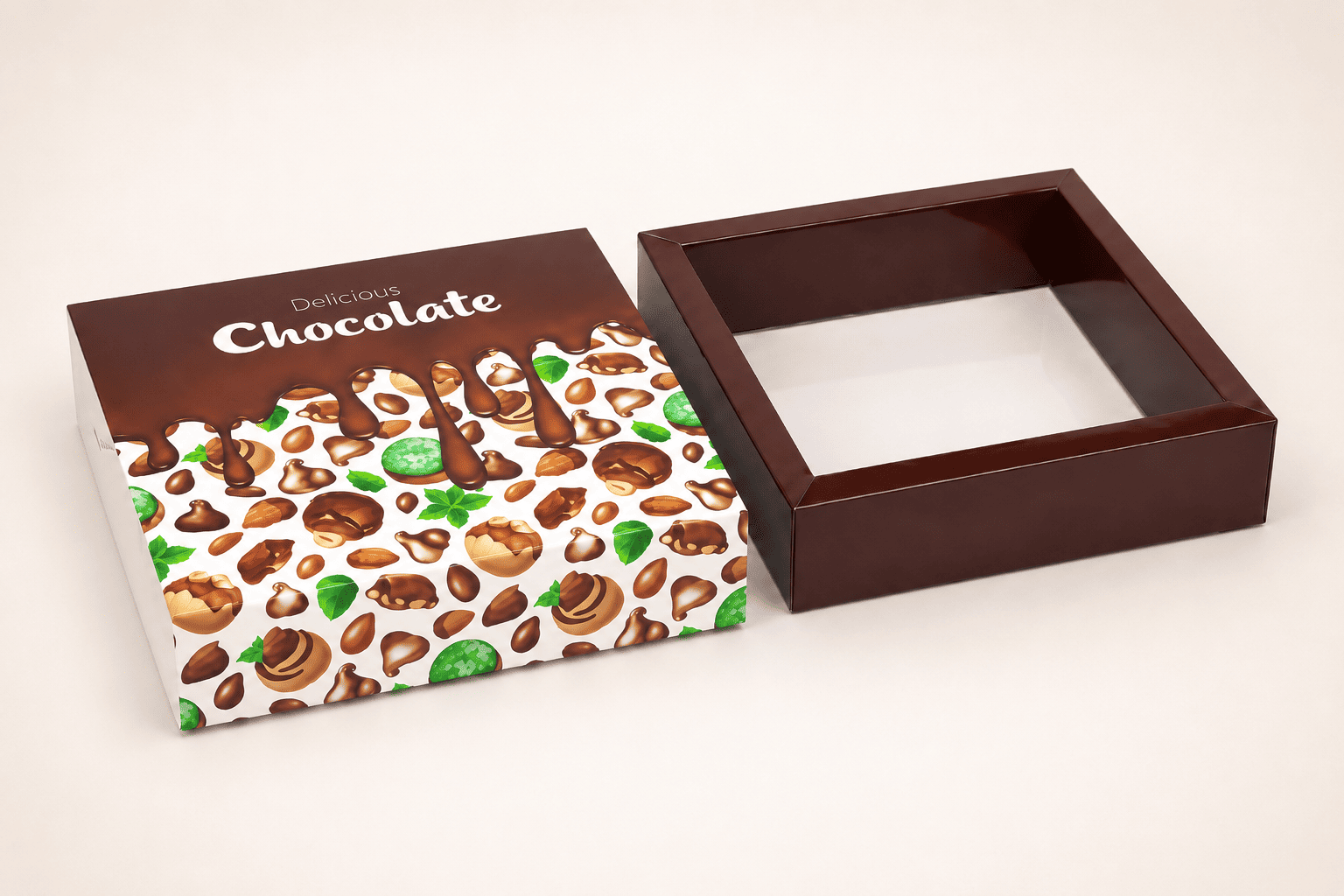 Коробка "Для 9 конфет" №М0070-о1. "Chocolate" - 2