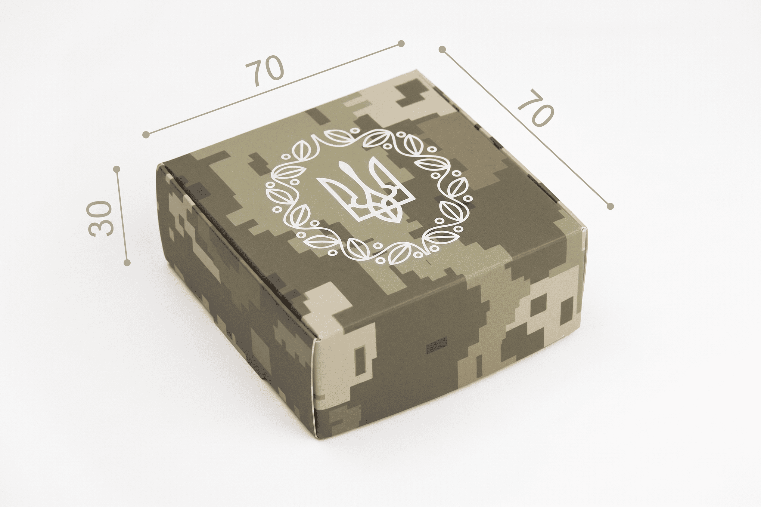 Коробка "Натуральна 2" №М0013-о35 Герб
