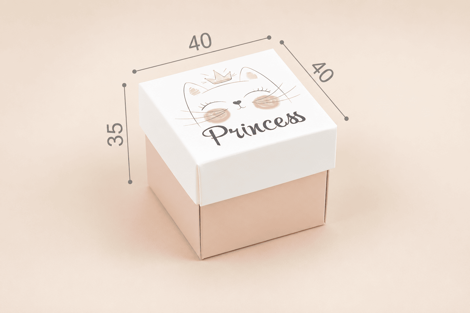Коробка "Бусинка" №М0062-о3. с надписью "Princess"