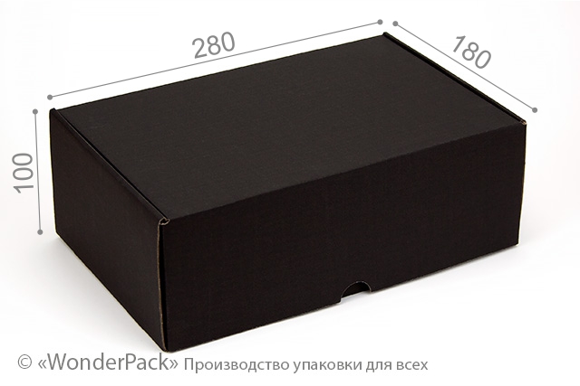 Коробка "Універсальна" №М0037-о8. 3-шарова чорна