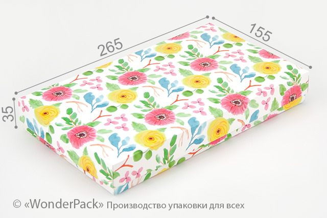Коробка "Презент" №М0043-о4. "Квіткова"