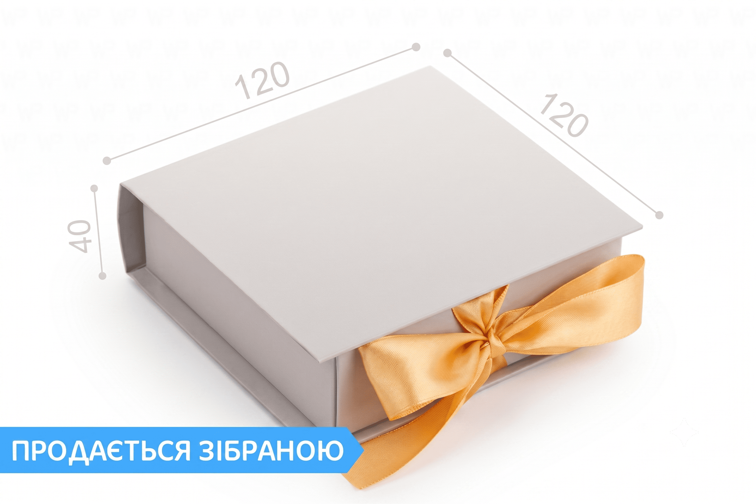Коробка "Ювелірна VIP 70*70*30" №М0078-о5. Platinum