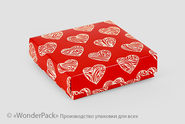 Коробка "Квадро" №М0023-о10. "Сердечна" - 1