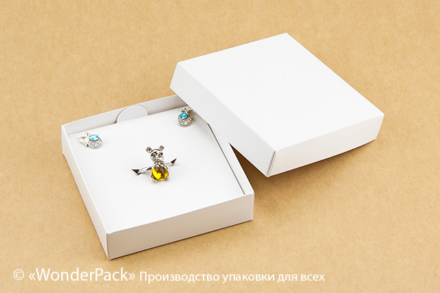 Ложемент в коробку №0023 "Квадро". Код М0023-Л01. Белый, под набор - 1