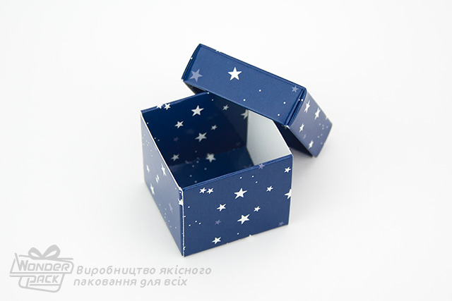 Коробка "Бусинка" №М0062-о15. Зірки на синьому - 1