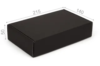 Коробка "Техно" №М0045-о9. 3-слойная черная