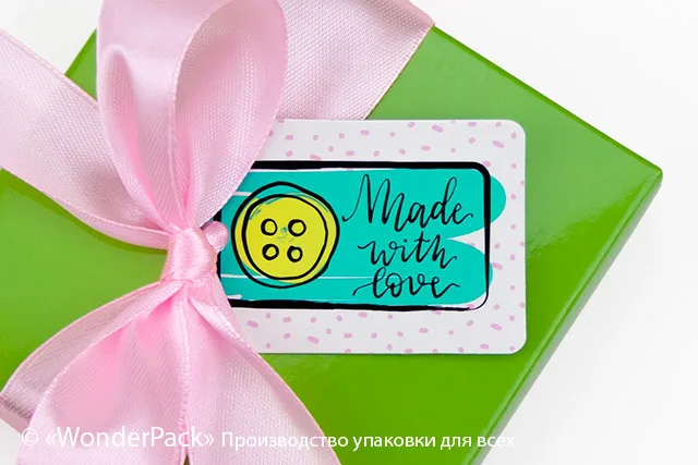 Бирки декоративные. Код БД-157 "Made with love"