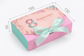 Коробка "Стильна - міні" М0028-о24. "8 березня"