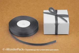 Лента атласная 5 мм, односторонняя, цвет - 8140, моток
