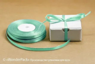 Лента атласная 5 мм, односторонняя, цвет - 8322, моток
