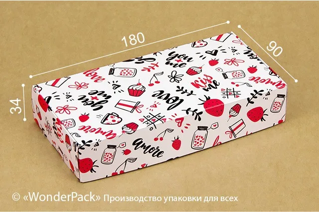 Коробка "Натуральная 2" №М0014-о21. "You+Me"