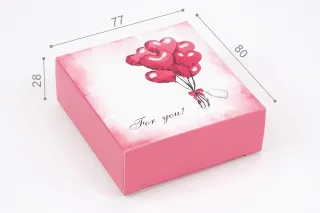 Коробка "Стандарт" №М0001-о25. с надписью "For you"