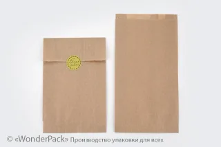 Пакеты крафт. Код ПК-41. Размер 270*50*40 мм. Бурый полосатый