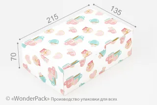 Коробка "Ваниль" №М0024-о9. "Чашечная"