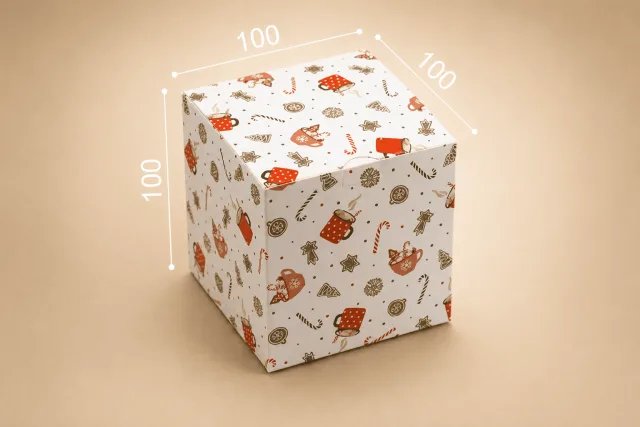 Коробка "Для чашки" №М0017-о24. "Рождество"