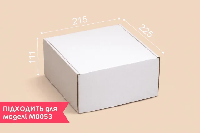 Коробка "Новинка" №М0054-о1 3-слойная белая
