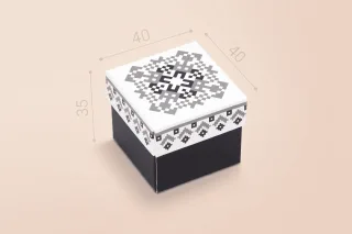 Коробка «Бусинка» №М0062-о17. «Черно-белая»