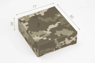 Коробка "Стандарт" №М0001-о47 принт "Камуфляж"