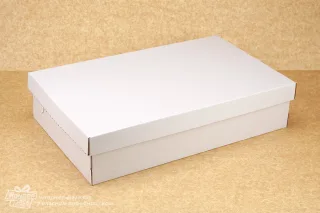 Коробка 445*275*100 белая гофрокартон