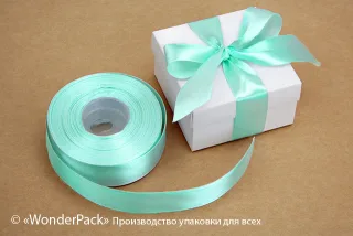 Лента атласная 25 мм, односторонняя, цвет - 8064, моток