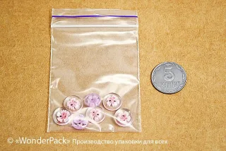 Код ПZ-003. Пакеты полиэтиленовые Zip-lock 80*60 мм
