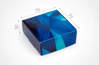 Коробка "Натуральна" №М0013-о40 " Blue diamond"