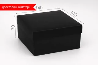 Коробка "Подарочная" №М0027-о11. Черная