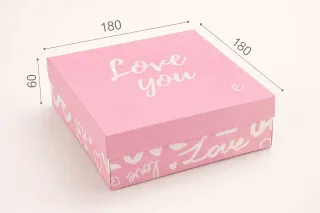 Коробка "Бавария". М0033-о27. "Love you"