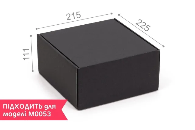 Коробка "Новинка" №М0054-о2 3-слойная чёрная