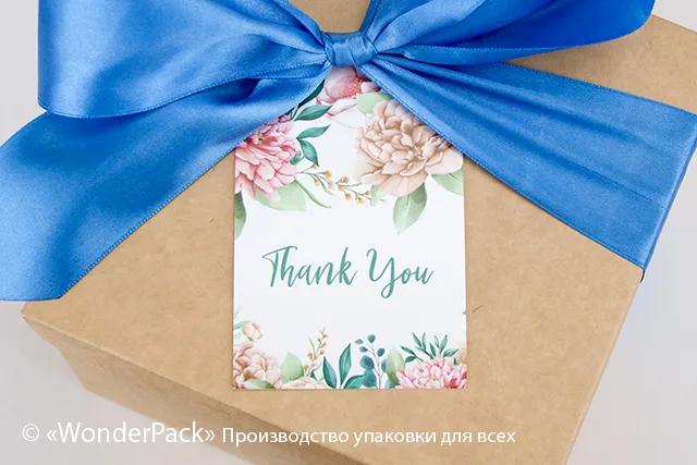 Гифтик 083. 95*65 мм "Thank you"